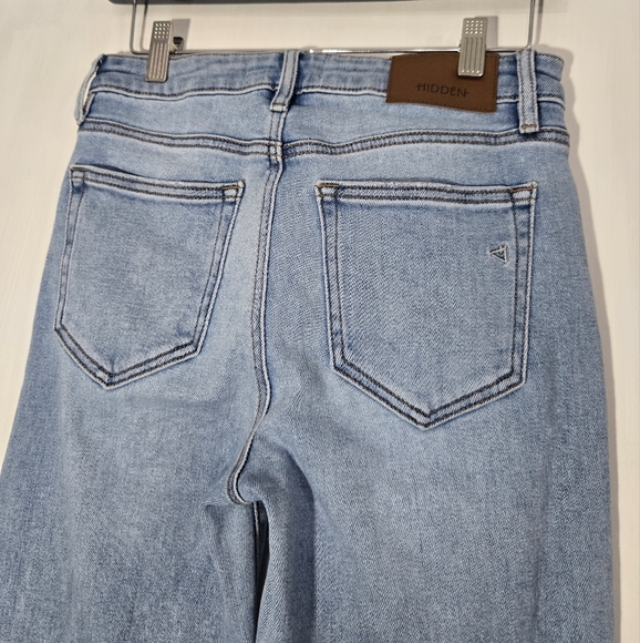 Hidden Los Angeles Jeans Step Hem Straight - Light Wash Sz 26 - Picture 10 of 10
